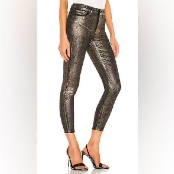 Allsaints Miller size 26 gold black snake jeans - Picture 5 of 7